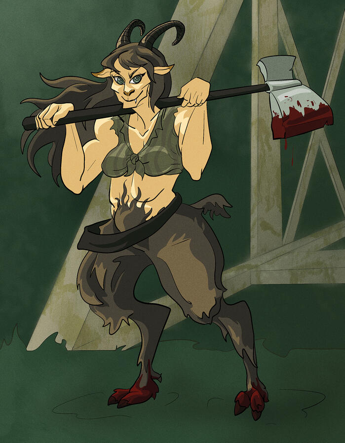 Cryptid Pinup 3: Pope Lick Monster Cryptid Pinup 3: Pope Lick Monster