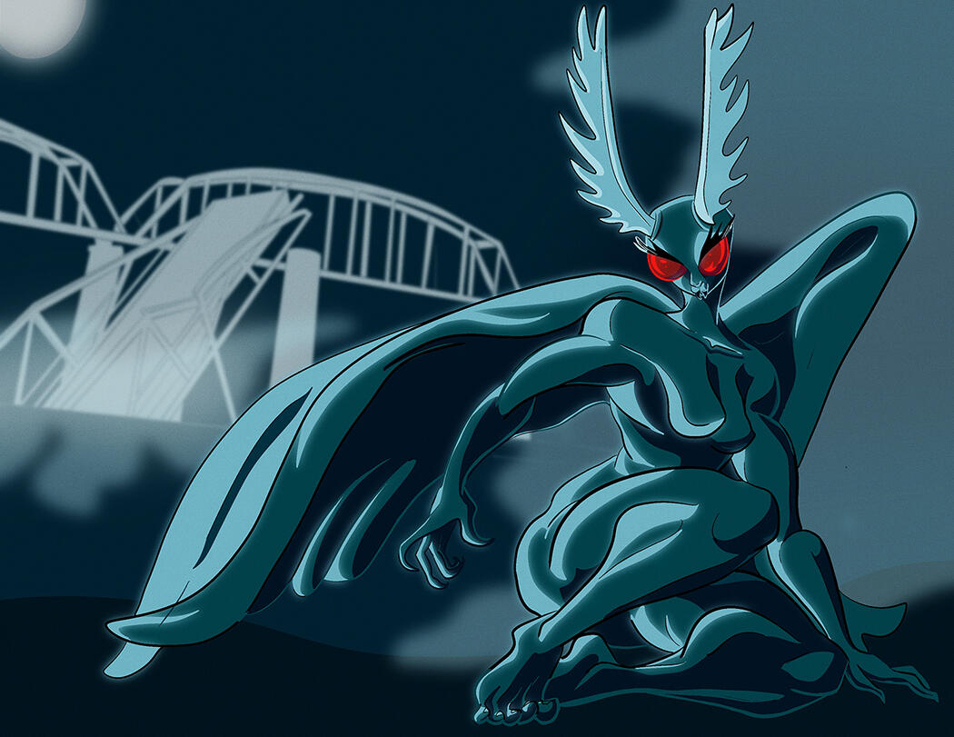 Cryptid Pinup 2: Mothman