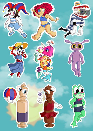 TADC Beach Sticker Sheet TADC Beach Sticker Sheet